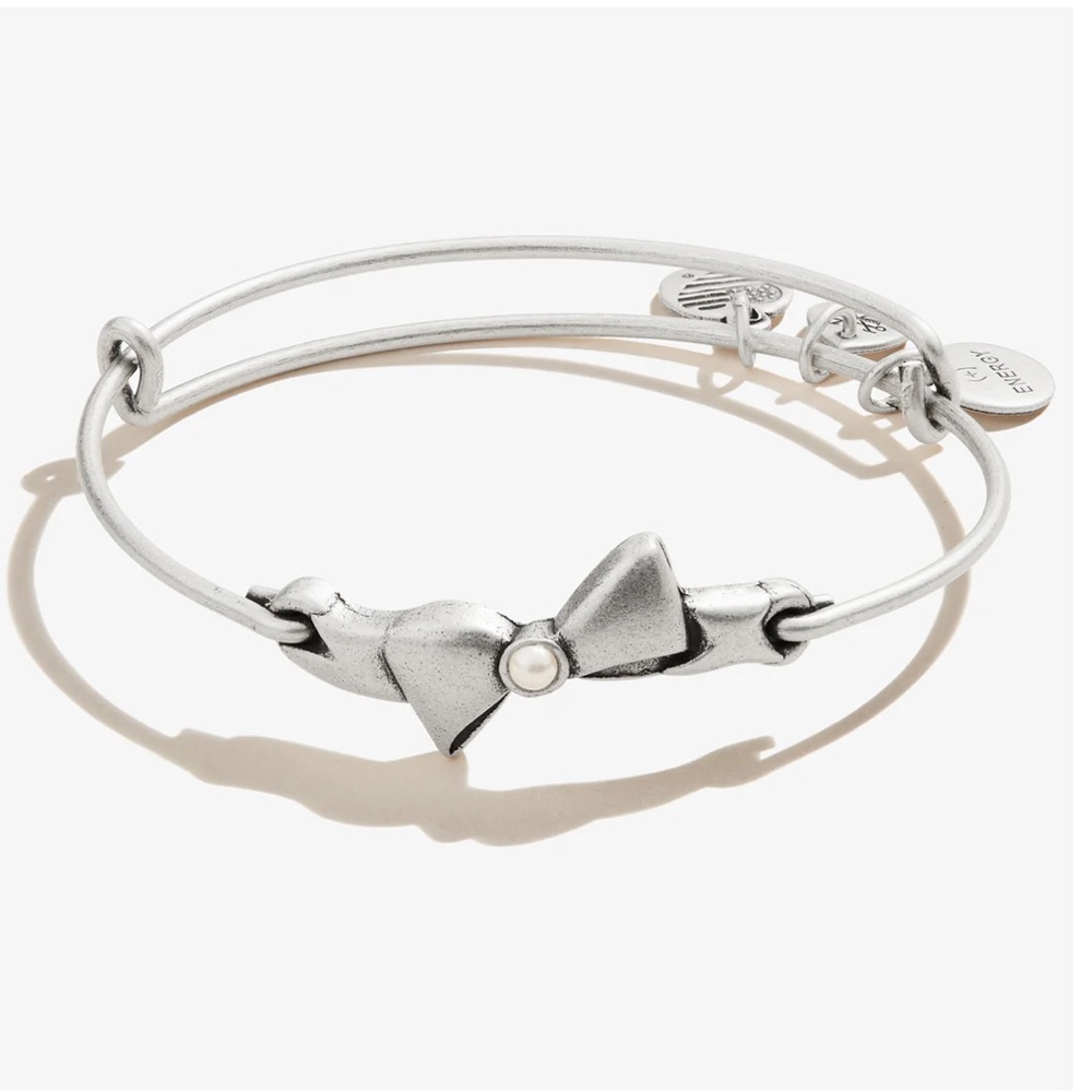 NWT Alex and Ani Promise Bow Inline Charm Bangle
